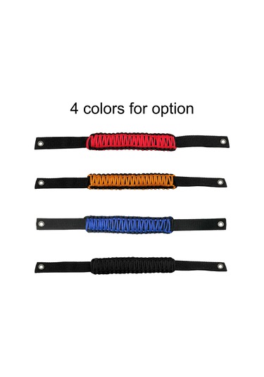 Monyee Ford Bronco Ve Jeep Wrangler İçin Siyah Örgü Kordon El Tutucu, 350 Lb Dayanıklı, Acil Durum Güvenlik Kordonu, 2 Adet