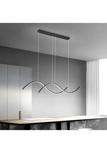 More / Sarkıt Avize / 120 Cm / Antrasit Gövde / 3 Yıl Garanti / 3 Antrasit