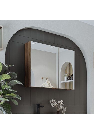 Banyo Dolabı Kulpsuz 2 Kapaklı Mdf 75 Cm Aynalı Banyo Dolabı Atl Atlantik Çam Banyo Dolabı Kulpsuz 2 Kapaklı Mdf 75 Cm Aynalı Banyo Dolabı Atl Atlantik Çam