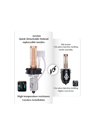 Sointeresting Flashforge Adventurer 5m/5m Pro İçin Hotend Kiti, Hızlı Değiştirilebilir Sıcak Uç Tertibatı 0.2/0.4/0.6mm Sertleştirilmiş Çelik Nozul Sointeresting Flashforge Adventurer 5m/5m Pro İçin Hotend Kiti, Hızlı Değiştirilebilir Sıcak Uç Tertibatı 0.2/0.4/0.6mm Sertleştirilmiş Çelik Nozul