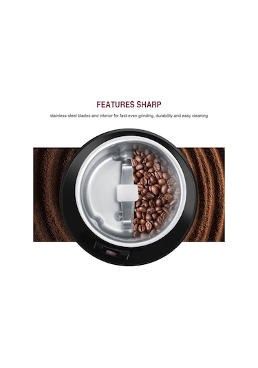 Cbtx Paslanmaz Çelik Elektrikli Mini Kahve Değirmeni Tahıl Fasulye Taşlama Makinesi Çok Renkli