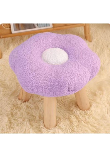 Suntek Ayaklık Puf Karikatür Çiçek Şekilli Kanepe Menekşe Menekşe