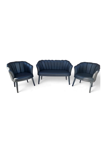 Ofis Deri Koltuk Takımı 125x55x80 - 65x55x80