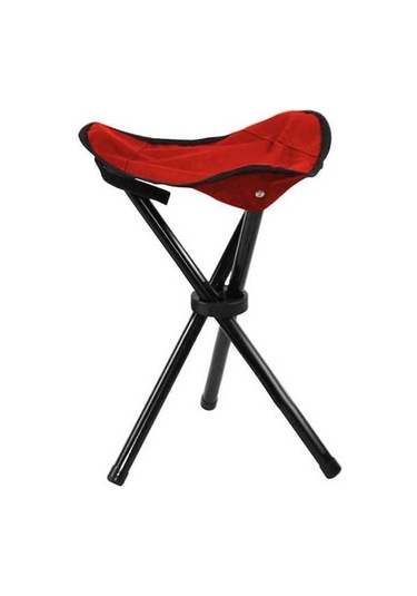 Bloomnest Taşınabilir Katlanır Kamp Sandalyesi Balıkçılık Yürüyüş Bahçecilik İçin Hafif Kolay Taşıma Kırmızı Kırmızı