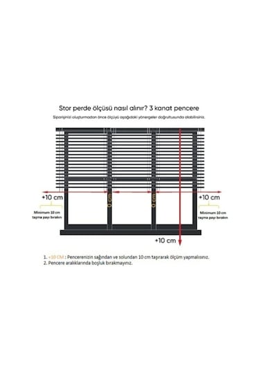 Narinlife Krem Geniş Plise Zebra Stor Güneşlik Perde