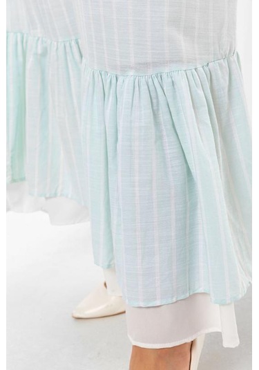 Pastelastore Neva Kadın Elbise Maxi Boy 1020-1 Açık Mint