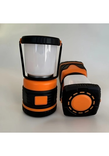 Xuweiwei Taşınabilir Led Kamp Lambası Yuvarlak Dayanıklı Pil İle Çalışan Açık Hava Yürüyüş Balıkçılık Turuncu Siyah Altın