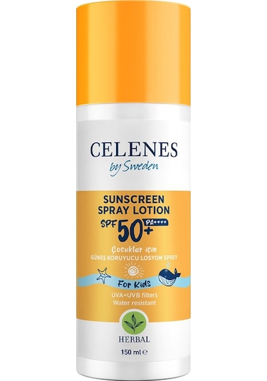 Celenes 150 Ml Herbal Gunes Koruyucu Losyon Sprey Kıds 50 Spf