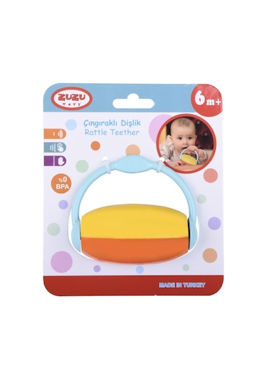 Zuzu Toys Renkli Çıngıraklı Dişlik Çok Renkli