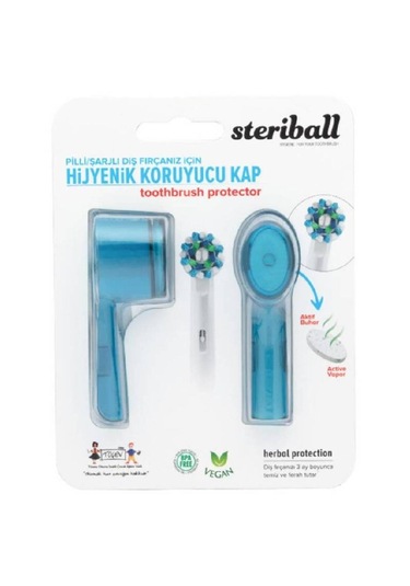 Sterıball Hijyenik Diş Fırçası Kabı 2 Li Mavi