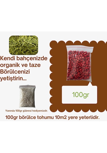 100 Gr Karagöz Börülce + 100 Gr Gübre Ort:450 Adet 1 adet