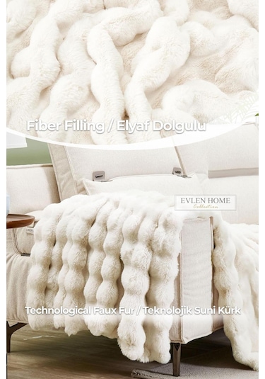 Kürk Yatak Örtüsü Çift Kişilik Dolgulu Peluş Yumuşak Çift Taraflı Yorgan 3 Parça Loria Kırık Beyaz Krem Kırık Beyaz Kürk Yatak Örtüsü Çift Kişilik Dolgulu Peluş Yumuşak Çift Taraflı Yorgan 3 Parça Loria Kırık Beyaz Krem Kırık Beyaz