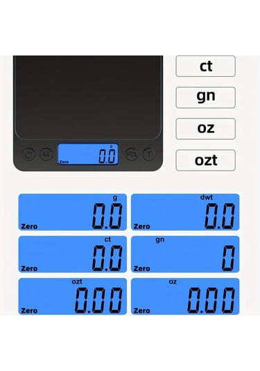 Willowhaven Black 303a Akıllı Hassas Terazi 0 1g 3kg Cep Terazisi Pil Dahil Değil Siyah 303a