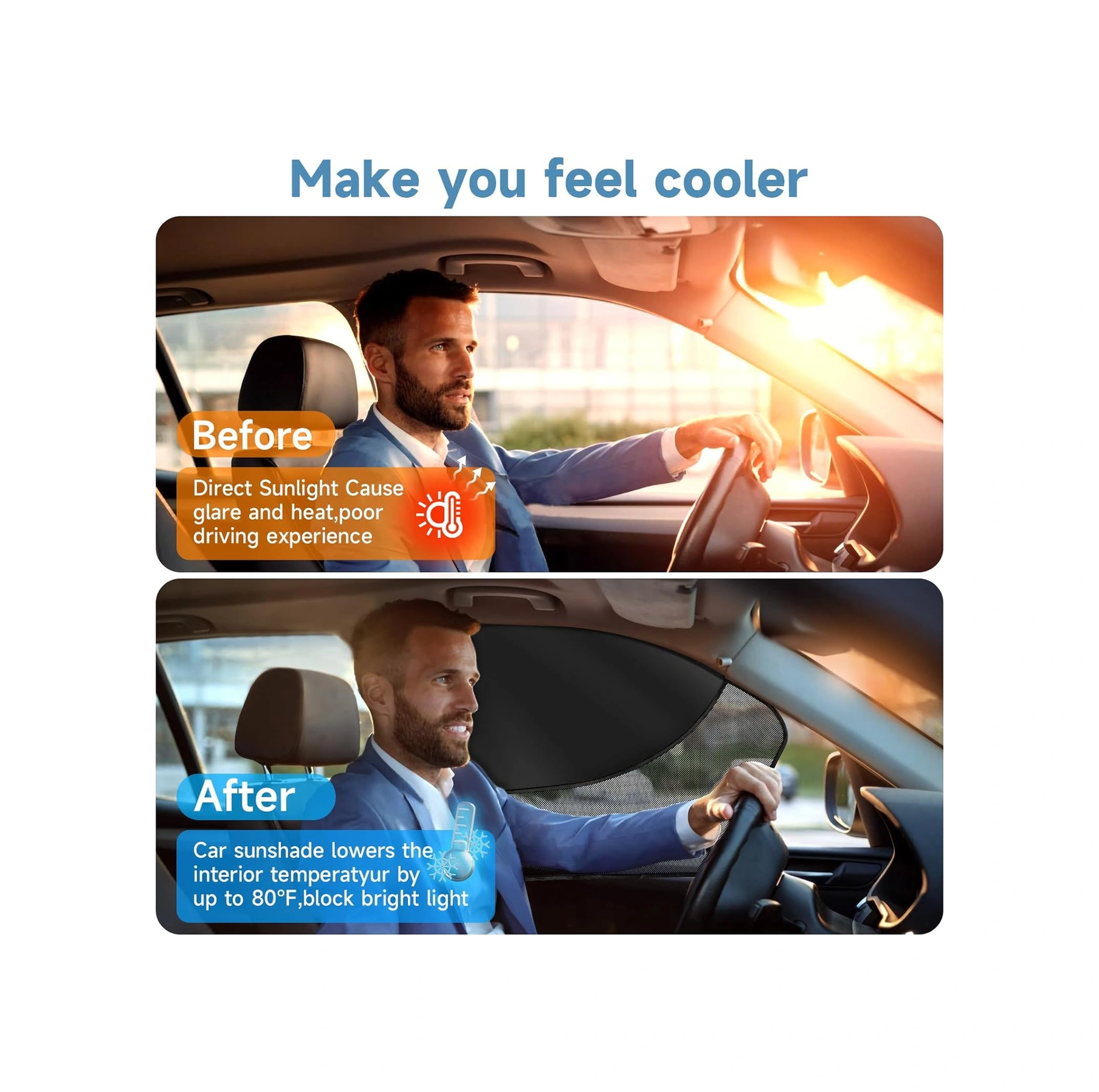 Moveevo Oto Cam Güneşlik: İki Katlı Mesh + Opak Kumaş, Manyetik Tutma, Uv Engelleme, Isı Yalıtımı - Sürücü + Arka Koltuk Seti Moveevo Oto Cam Güneşlik: İki Katlı Mesh + Opak Kumaş, Manyetik Tutma, Uv Engelleme, Isı Yalıtımı - Sürücü + Arka Koltuk Seti