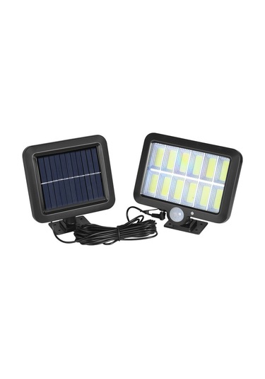 Mufunye Güneş Enerjili Dış Mekan Sensörlü Işık - Su Geçirmez, 108cob, Bölünmüş Sistem, 3 Mod, 6-12 Saat Aydınlatma - Bahçe, Garaj Duvar Lambası
