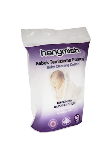 Hanymish Bebek Temizleme Pamuğu 60'Lı