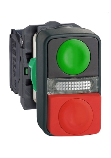 Ledli İkiz Buton Kırmızı Yeşil