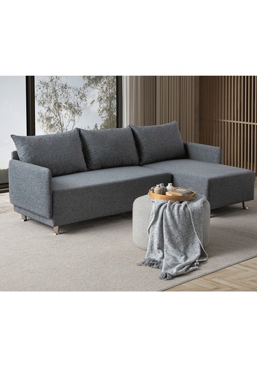 Mondy Köşe Koltuk Takımı Gri Antrasit