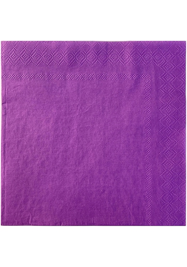 Servis Peçete Mor 33x33 Cm - 20 Adet