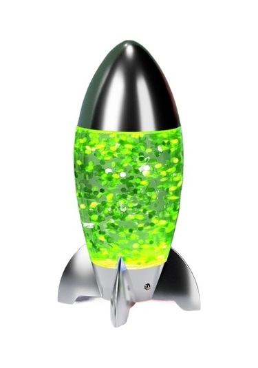 Soulader Dekoratif Roket Şekilli Gece Lambası İle Yatak Odası Aydınlatması Yeşil