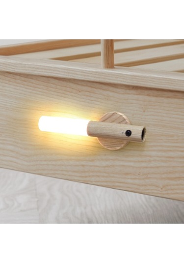 Soulader Şarj Edilebilir Dokunmatik Sensörlü İnsan Vücut Şekilli Led Işıklı Gece Lambası Beyaz