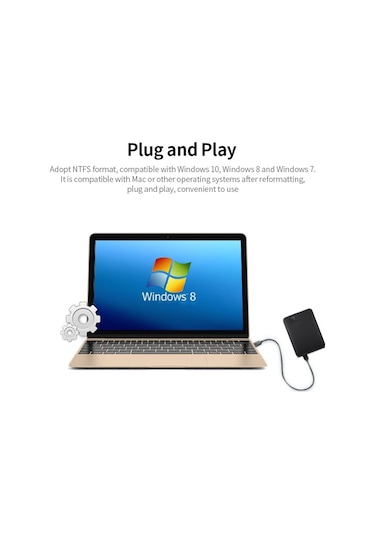 Maiyame Western Digital 500gb Taşınabilir Disk, 2.5 İnç, Usb 3.0, Siyah, Wd Elements, Win/mac Uyumlu