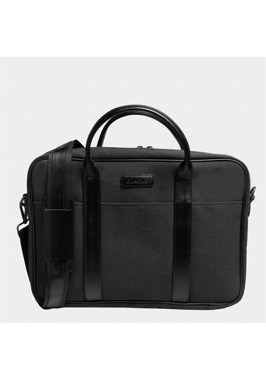 Çantaş Retro Kanvas 35x23 Evrak Ve Laptop Çantası 13 İnç Siyah