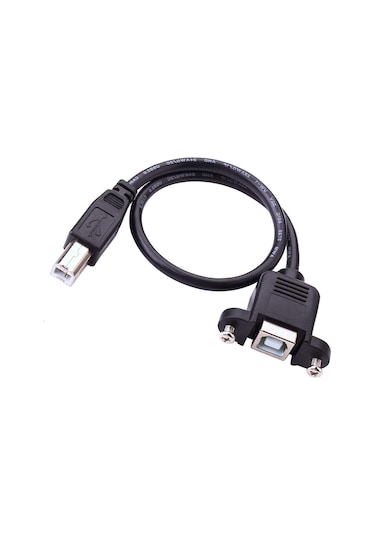 Panel Tipi Vidalı Usb 2.0 B Dişi-erkek Yazıcı Uzatma Kablosu