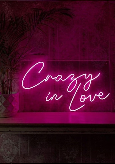 Crazy In Neon Led Işık Gece Lambası Renkli