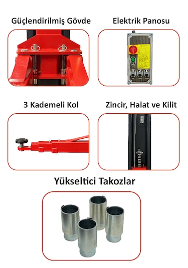 4 Ton Tam Otomatik Iki Sütunlu Hidrolik Lift Gpl102
