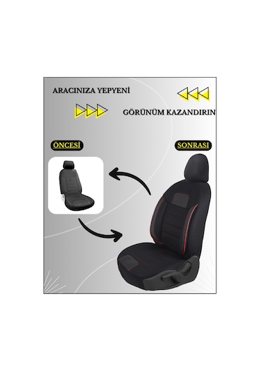 Honda City Araçlara Uyumlu Tam Takım Basic K Model Oto Koltuk Kılıfı