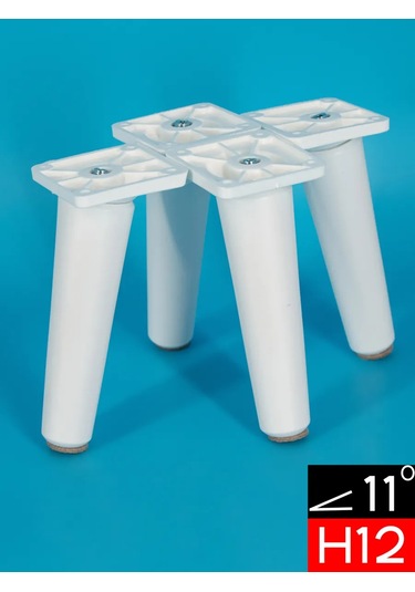 Brat'a Zoriny Eğimli Ahşap Mobilya Destekleri 334592265 Soğuk Beyaz