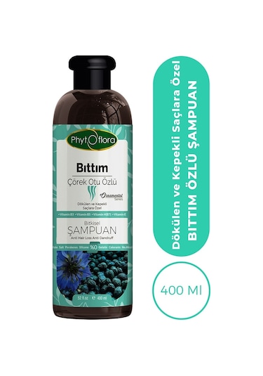 Phytoflora Tuzsuz Bıttım Özlü Bitkisel Şampuan 400 ML