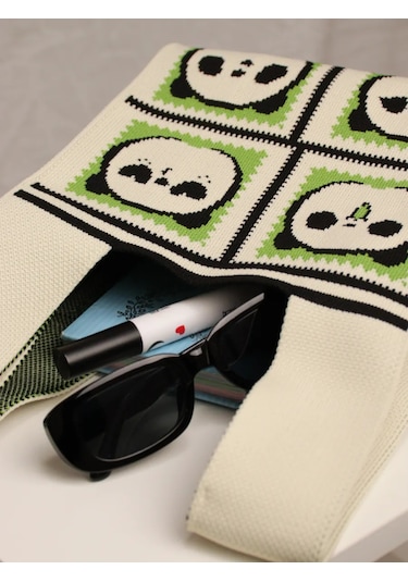 Teendream Panda Baskılı Shopper Çantası 338835622 Açık Pembe