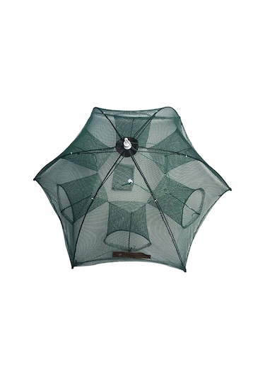 Maiyame 6 Delikli Otomatik Açılır Çift Katlı Balık Avı Ağı - Tuzlu Ve Taze Su İçin Kabuk, Karides, Yengeç Avlama Aleti