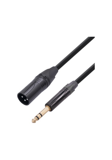 Maiyame Zinc Alloy Gümüş Kaplama Xlr-trs 6.35mm Mikrofon Ses Kablosu, 1.8m Uzunluk, Plug & Play, Ç调音台 Uyumlu, Siyah