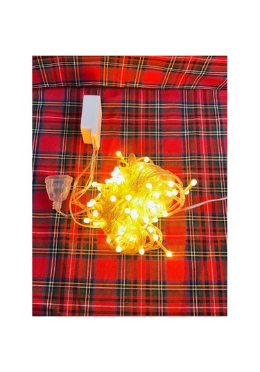 20 metre Led ışık Fişli Ve Eklemeli Sıcak Beyaz Led Işık Zinciri - Dekoratif Peri Işıkları, Oda Ve Dış Mekan Süsleme Led Işık 20 Metre