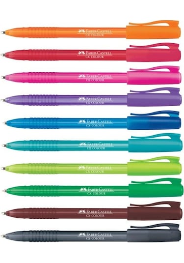 Faber Castell Renkli Tükenmez Kalem 5 Farklı Renk Set