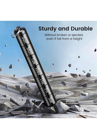 Anjiexun Günde 2 Kez Kullanılabilen 2'li Paket Haftalık Hap Düzenleyici, Taşınabilir Küçük Hap Kutusu Diğer