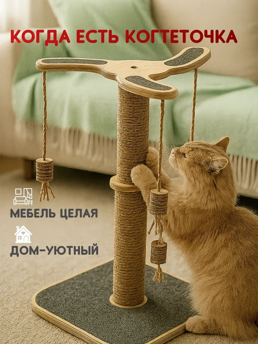 Kosharıkoff Oyuncaklı Kedi Tırmalama Tahtası, Yer Tipi 307299110