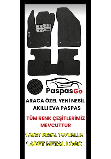 Dacıa Logan 2004-2012 Yeni Nesil Araca Özel 3d Eva Oto Paspas