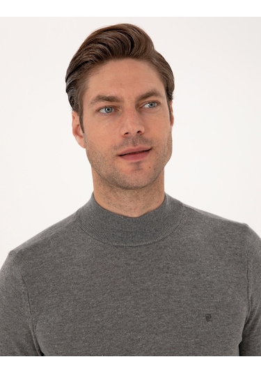 Pierre Cardin Erkek Gri Melanj Kazak /triko 50314176-vr086 Gri Melanj