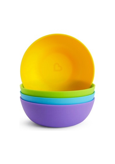 Munchkin Bebek Beslenme Kaseleri 4'lü 6+ Ay Çok Renkli