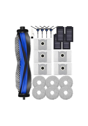 Junzhuodianpu Ecovacs Deebot T50 Omni/t50 Pro Omni Robot Süpürge Yedek Parçaları Ana Fırça, Yan Fırça, Paspas, Filtre Ve Toz Torbası Dahil.