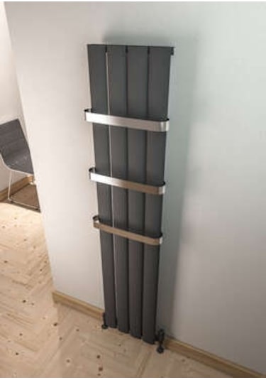 Warma Serez Dikey Alüminyum Radyatör 375x1800 Pütürlü Antrasit 7946