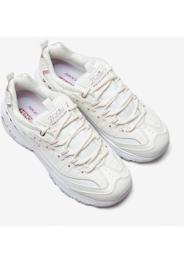 Skechers D'lites Kadın Sneakers - Beyaz 149267 WLV Beyaz
