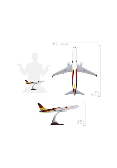 Zekupp - Maket Uçak - Boeing 737-800 1/100 - ALMANYA ÖZEL TASARIM Model Uçak