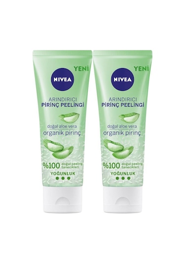 Nivea Arındırıcı Organik Pirinç Peeling 75 ML x 2