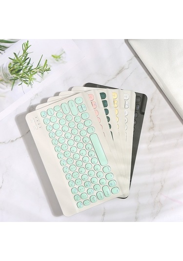 Dancemonkey Kablosuz Bluetooth 3.0 Klavye - 30 Gün Pil, Sessiz Tuşlar, Siyah Optik Optik