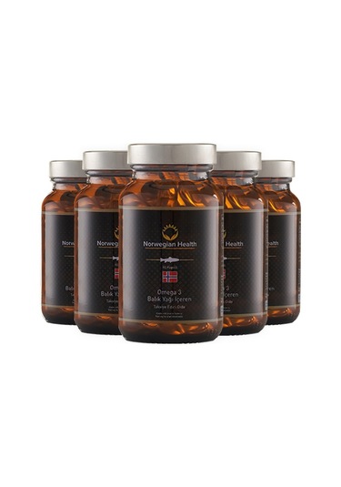 ﻿Norwegian Health Omega 3 1000 MG Somon&Morina Balık Yağı 5 x 60 Kapsül﻿﻿